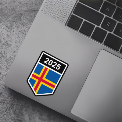 Aland Wappen mit Jahreszahl Autoaufkleber - Ansicht 7