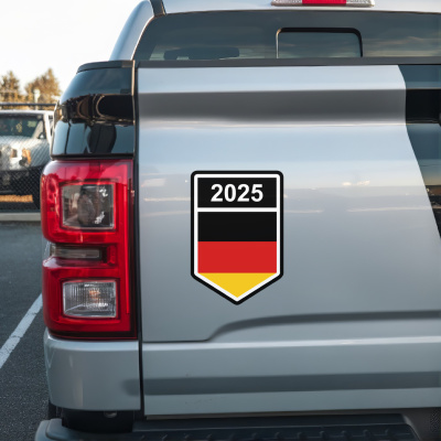 Deutschland Wappen mit Jahreszahl Autoaufkleber - Ansicht 3
