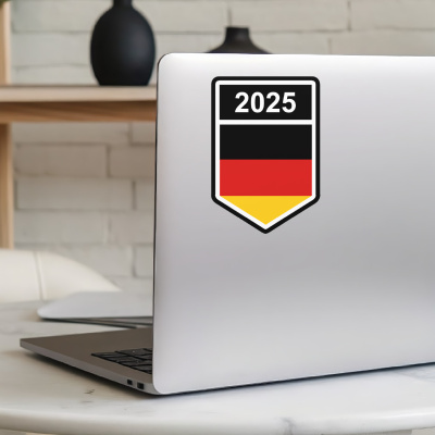 Deutschland Wappen mit Jahreszahl Autoaufkleber - Ansicht 5