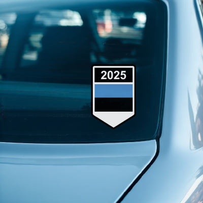 Estland Wappen mit Jahreszahl Autoaufkleber - Ansicht 2