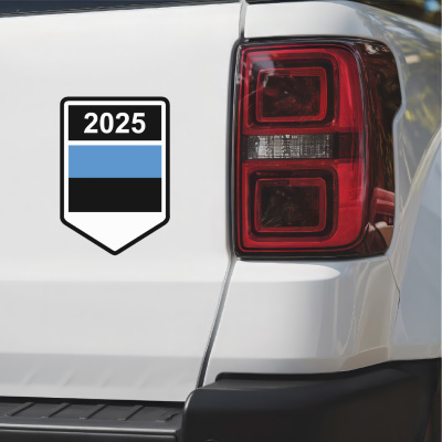 Estland Wappen mit Jahreszahl Autoaufkleber - Ansicht 3