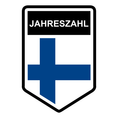 Finnland Wappen mit Jahreszahl Autoaufkleber