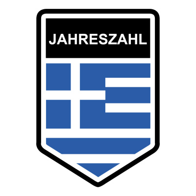 Griechenland Wappen mit Jahreszahl Autoaufkleber
