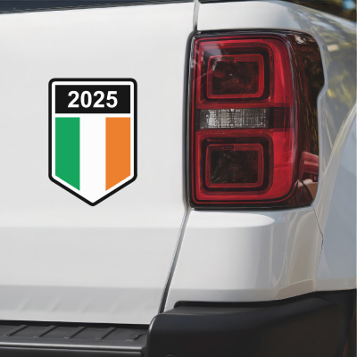 Irland Wappen mit Jahreszahl Autoaufkleber - Ansicht 3