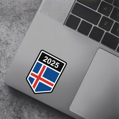 Island Wappen mit Jahreszahl Autoaufkleber - Ansicht 7