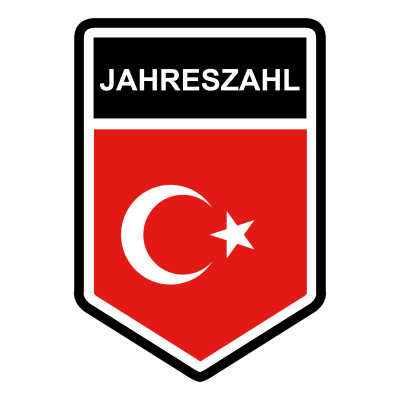 Trkei Wappen mit Jahreszahl Autoaufkleber