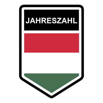Ungarn Wappen mit Jahreszahl Autoaufkleber