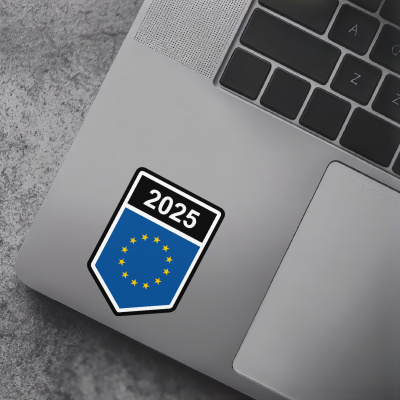 Europa Wappen mit Jahreszahl Autoaufkleber - Ansicht 7