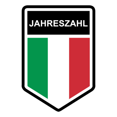 Italien Wappen mit Jahreszahl Autoaufkleber