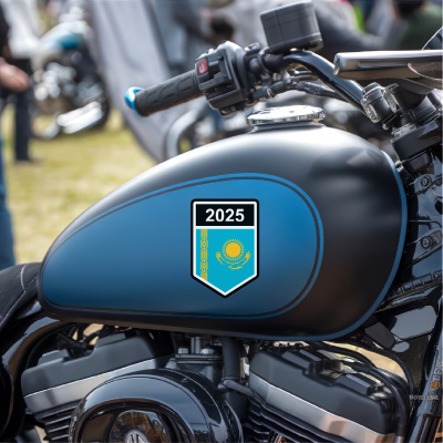 Kasachstan Wappen mit Jahreszahl Autoaufkleber - Ansicht 8