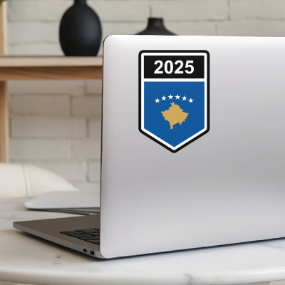 Kosovo Wappen mit Jahreszahl Autoaufkleber - Ansicht 5