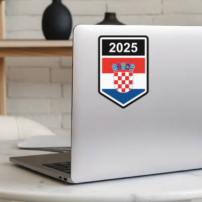 Kroatien Wappen mit Jahreszahl Autoaufkleber - Ansicht 5