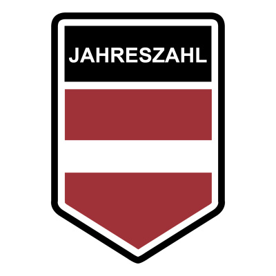 Lettland Wappen mit Jahreszahl Autoaufkleber