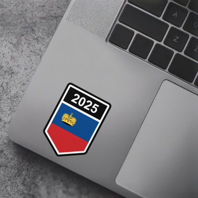 Liechtenstein Wappen mit Jahreszahl Autoaufkleber - Ansicht 7