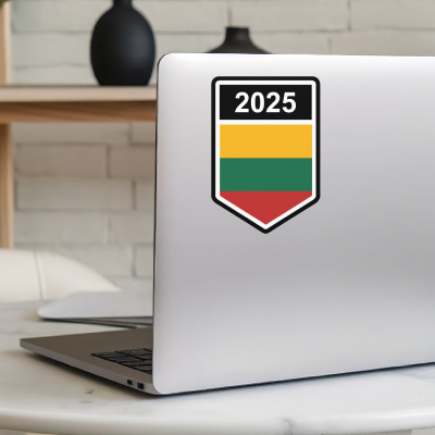 Litauen Wappen mit Jahreszahl Autoaufkleber - Ansicht 5