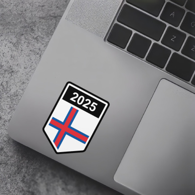 Faroe Islands Wappen mit Jahreszahl Autoaufkleber - Ansicht 7