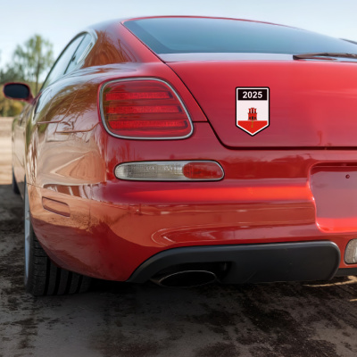 Gibraltar Wappen mit Jahreszahl Autoaufkleber - Ansicht 4