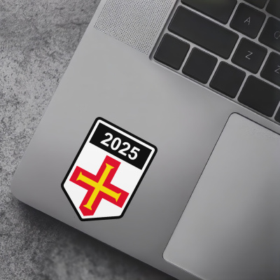 Guernsey Wappen mit Jahreszahl Autoaufkleber - Ansicht 7