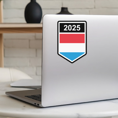 Luxemburg Wappen mit Jahreszahl Autoaufkleber - Ansicht 5