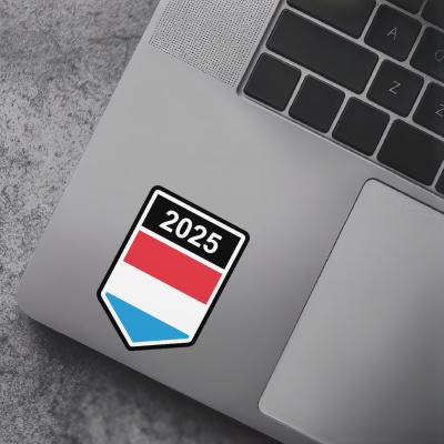 Luxemburg Wappen mit Jahreszahl Autoaufkleber - Ansicht 7