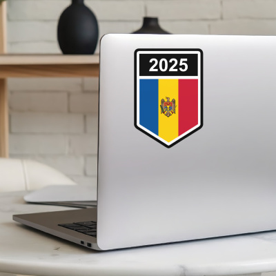 Moldau Wappen mit Jahreszahl Autoaufkleber - Ansicht 5