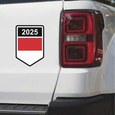 Monaco Wappen mit Jahreszahl Autoaufkleber - Ansicht 3