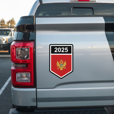 Montenegro Wappen mit Jahreszahl Autoaufkleber - Ansicht 3
