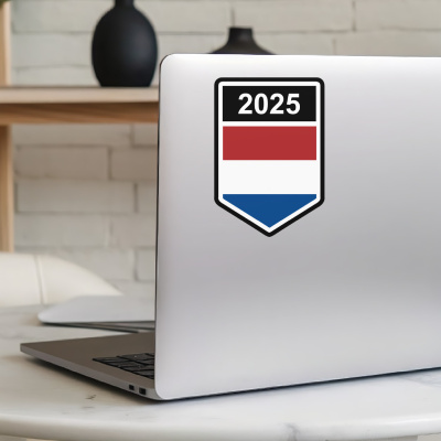Niederlande Wappen mit Jahreszahl Autoaufkleber - Ansicht 5