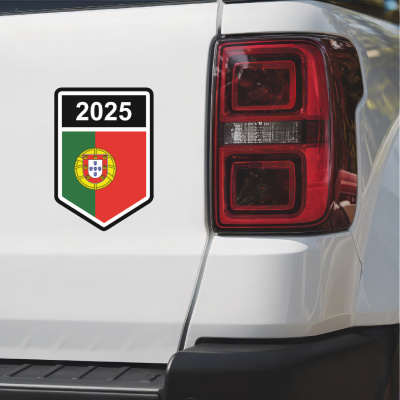 Portugal Wappen mit Jahreszahl Autoaufkleber - Ansicht 3