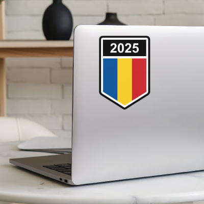 Rumnien Wappen mit Jahreszahl Autoaufkleber - Ansicht 5