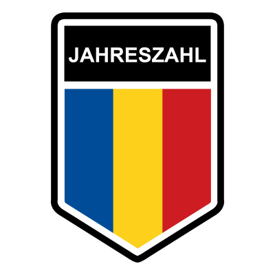 Rumnien Wappen mit Jahreszahl Autoaufkleber