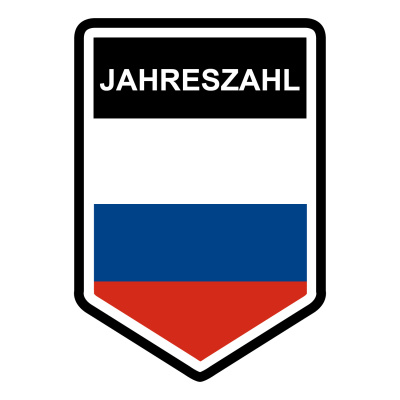 Russland Wappen mit Jahreszahl Autoaufkleber