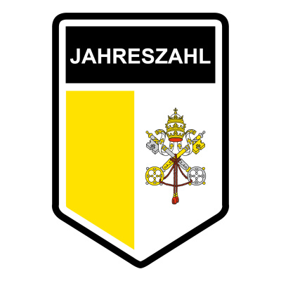Vatikanstadt Wappen mit Jahreszahl Autoaufkleber