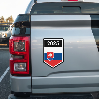 Slowakei Wappen mit Jahreszahl Autoaufkleber - Ansicht 3