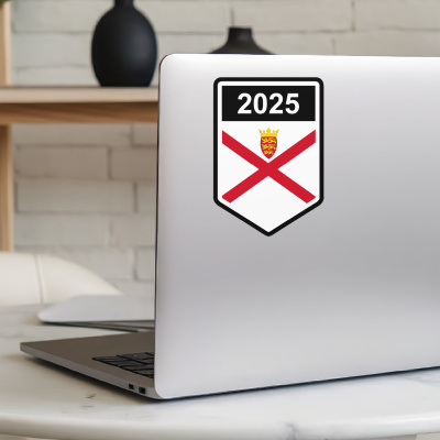 Jersey Wappen mit Jahreszahl Autoaufkleber - Ansicht 5