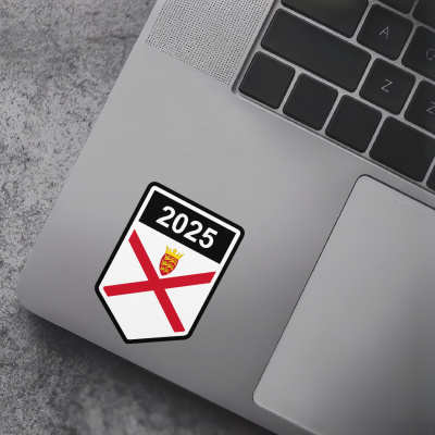 Jersey Wappen mit Jahreszahl Autoaufkleber - Ansicht 7