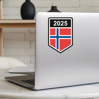 Norwegen Wappen mit Jahreszahl Autoaufkleber - Ansicht 5