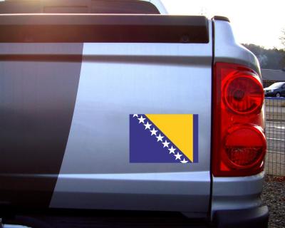 Bosnien und Herzegowina Flagge Aufkleber Autoaufkleber - Ansicht 2