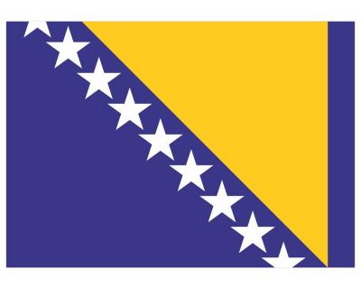 Bosnien und Herzegowina Flagge Aufkleber Autoaufkleber - Ansicht 1