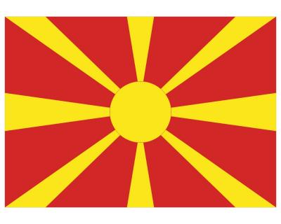Nordmazedonien Flagge Aufkleber Autoaufkleber