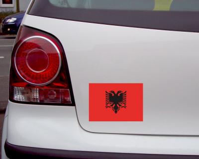 Albanien Flagge Aufkleber Autoaufkleber - Ansicht 2