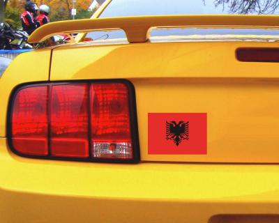 Albanien Flagge Aufkleber Autoaufkleber
