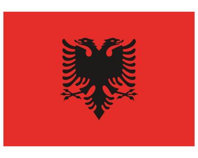 Albanien Flagge Aufkleber Autoaufkleber