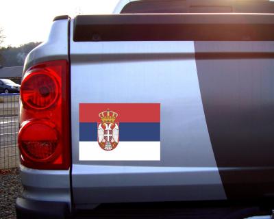 Serbien Flagge Aufkleber Autoaufkleber - Ansicht 2