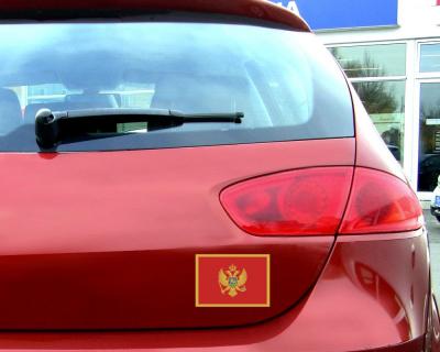 Montenegro Flagge Aufkleber Autoaufkleber