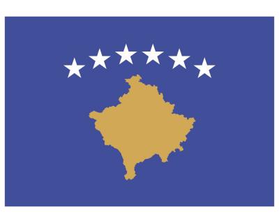 Kosovo Flagge Aufkleber Autoaufkleber