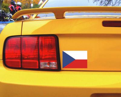 Tschechien Flagge Aufkleber Autoaufkleber - Ansicht 2