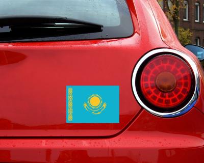 Kasachstan Flagge Aufkleber Autoaufkleber - Ansicht 2
