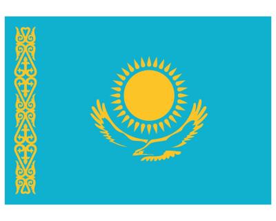 Kasachstan Flagge Aufkleber Autoaufkleber