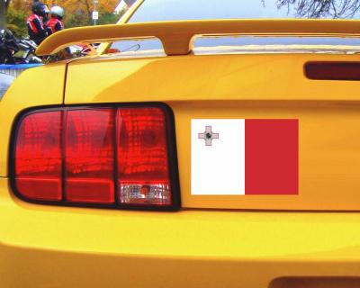 Malta Flagge Aufkleber Autoaufkleber - Ansicht 2